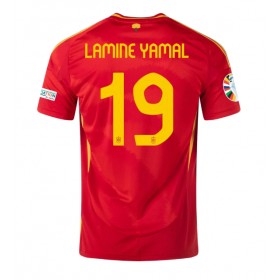 Spania Lamine Yamal #19 Hjemme skjorte EM 2024 Kortermet
